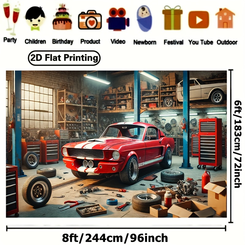 خلفية ورشة سيارات كلاسيكية، مش - مراجعة Auto Repair Shop Background وسعره